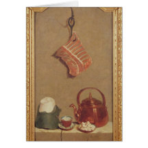 Still Life with meat, kettle and cup Cards