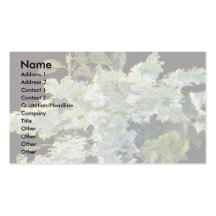 Still Lilac Bouquet By Manet Edouard Business Card