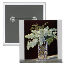 Still Lilac Bouquet By Manet Edouard Pinback Button