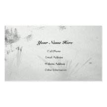 Still Water Reflects/B&W Pond Reflections Business Cards