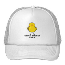 Stock Broker Chick Trucker Hats
