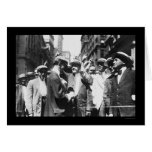Stock Traders NYC Curb Market 1916 Greeting Cards