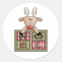 Stocking Stuffer Reindeer Stickers