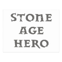 stone age hero postkarten
