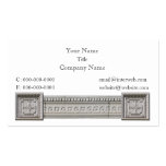 Stone Cross Circle Square Border Business Cards