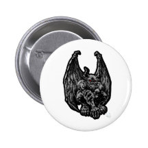 Stone Gargoyle Button