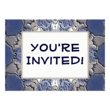 Stone METAL Element Kaleido Pattern Custom Invite