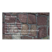 Stone Wall Background Of Natural Stones Business Card Templates