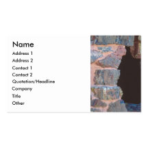 Stone wall with cement Business Card