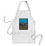 Stonehenge art deco travel poster aprons