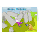 stonehenge birthday dad greeting card