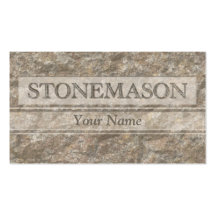 Stonemason business card