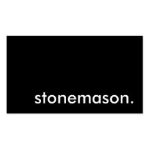 stonemason. business card