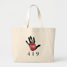 Stop 419 campaign tote bag