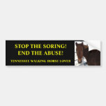 Stop Abuse of Tennessee Walking Horses Bumper Stickers