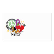 Stop Animal Abuse PLP business cards