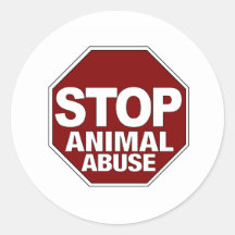Stop Animal Abuse Sticker