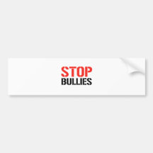 STOP BULLIES BUMPER STICKERS