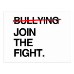 STOP BULLYING JOIN THE FIGHT POST CARD