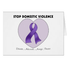Stop Domestic Violence Greeting Card
