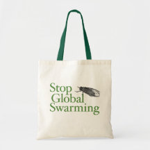 Stop Global Swarming Tote Bags