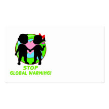 Stop Global Warming Business Card
