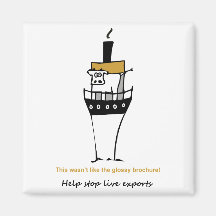 Stop Live Exports Refrigerator Magnet