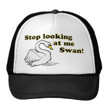 Stop looking at me swan hats