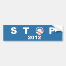 Stop Obama 2012 Bumper Stickers