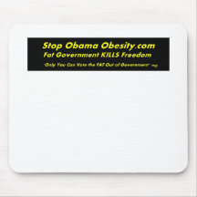 Stop Obama Obesity.com Mouse Pad