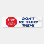 Stop Repeat Offenders Bumper Sticker