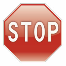 Stop sign cut out