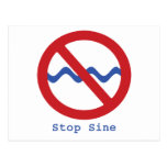 Stop Sine Postcard
