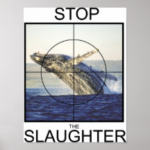 Stop Slaughter-whales Poster