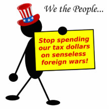 Stop Spending Our Tax Dollars on Senseless Wars Photo Cut Out