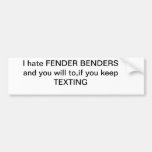 STOP TEXTING! bumper sticker