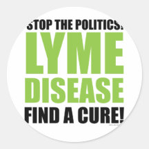 Stop the Politics Round Stickers