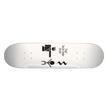 stop youre under arrest music humour 2 skate board decks