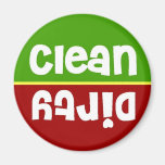 Stoplight Clean Dirty Dishwasher Magnet
