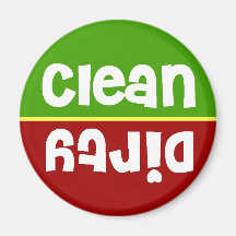 Stoplight Clean Dirty Dishwasher Magnet
