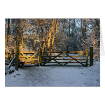 Stopping By The Woods On A Snowy Evening Greeting Cards