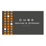 Storage Business Card Box Grey Orange