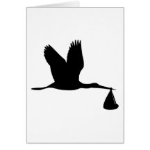 Stork - Baby Greeting Cards