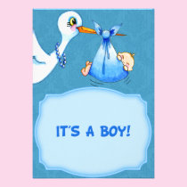 Stork  Baby Shower  Invitation invitations