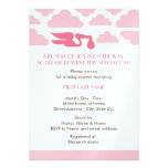 Stork Baby Shower Invite Girl