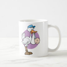 Stork With Baby Mug