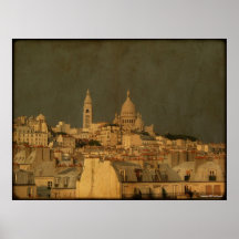 Storm Brewing Behind Sacre Coeur Posters