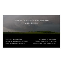 Storm Chaser Business Card
