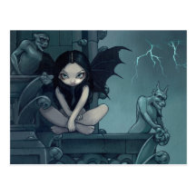 "Storm over Notre Dame" Postcard