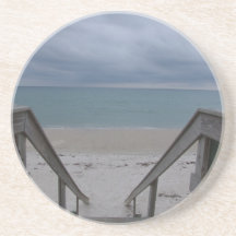 Stormy Beach Drink Coaster